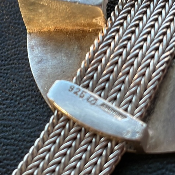 🟡 VINTAGE GERMAN STERLING SIGNED HANDERBEIT MEDALLION NECKLACE - Picture 8 of 9